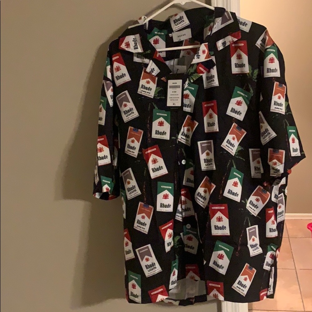 RHUDE cigarette Hawaiian shirt